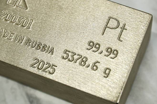 백금. 본 기사와 관련 없는 자료사진입니다.  [타스 연합뉴스 자료사진. 재판매 및 DB 금지]