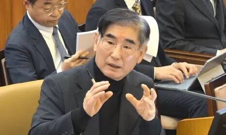 김용현 전 국방부 장관이 지난 1월23일 서울 종로구 헌법재판소에서 열린 윤석열 대통령 탄핵심판 4차 변론에 증인으로 출석해 발언하고 있다. 헌법재판소 제공