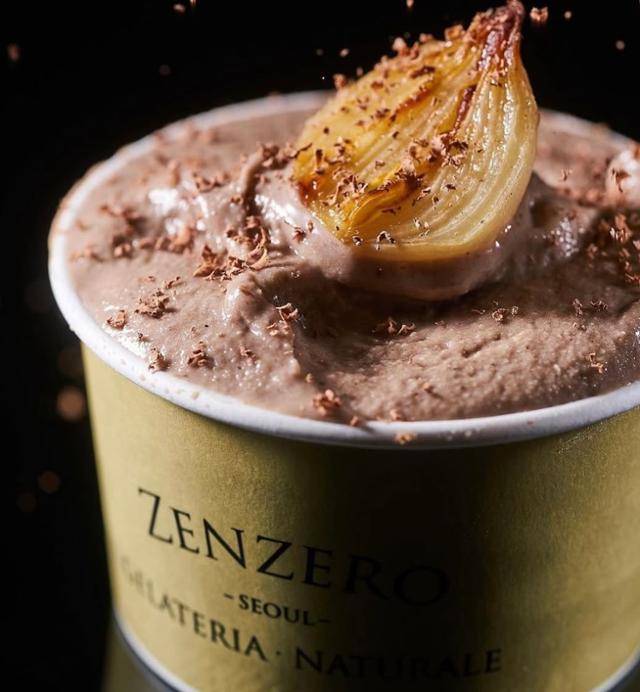 젤라토 전문점 '젠제로'의 굴, 케일, 마늘, 포도주 등이 들어간 '가스트로노믹 젤라토'. 젠제로 제공