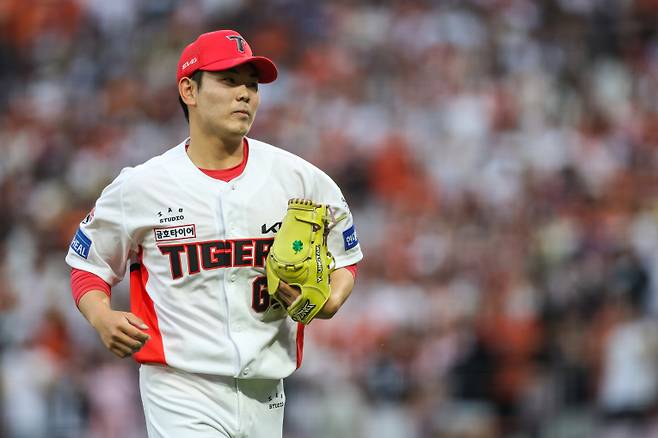 최근 KIA 타이거즈 불펜의 새로운 활력소로 떠오른 성영탁. KIA 제공