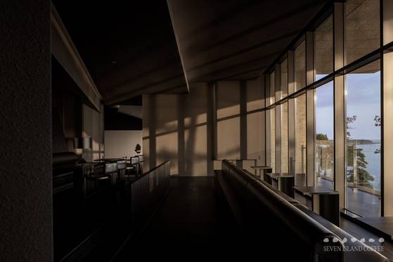 A view of Seven Island, a restaurant on Gadeok Island, Busan [SEVEN ISLAND]