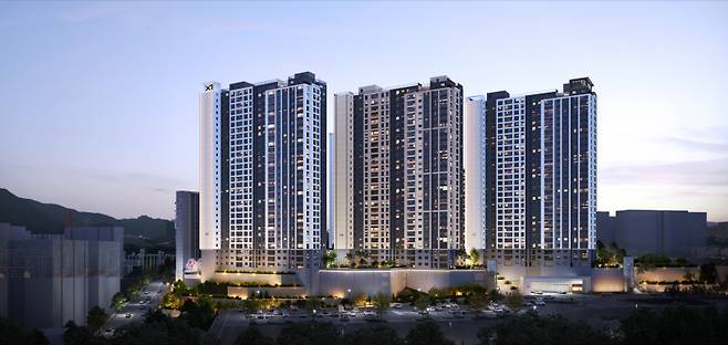 양산 '자이 파크 펠리체' 조감도. gs건설 제공&nbsp;