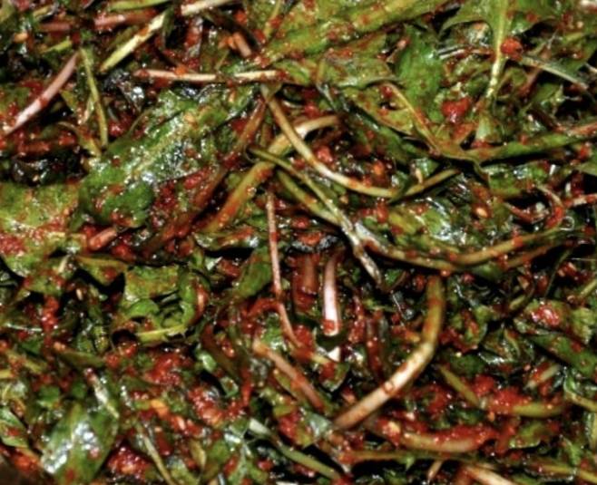 민들레 김치. 국민일보DB