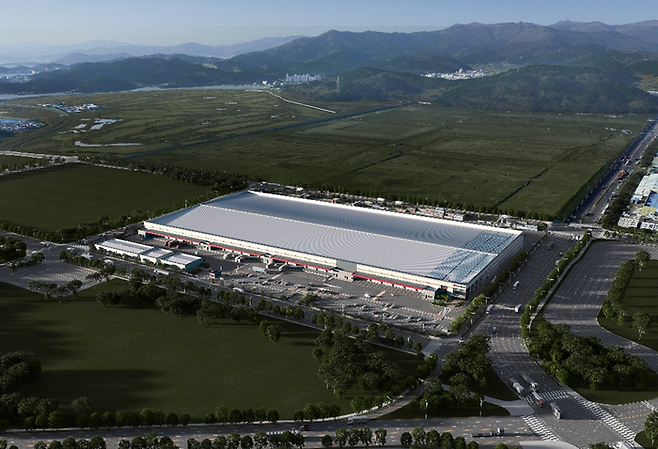 LX판토스 신항에코물류센터 건축 조감도. LX판토스