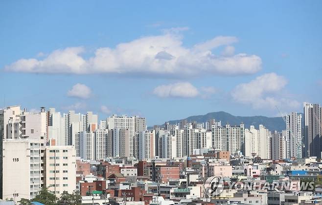 미분양 아파트 문제로 골머리를 앓고 있는 대구 수성구 단지 전경. 연합뉴스