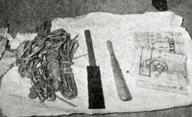 1975년 6월20일 서울 종로구 명륜동(혜화동)에서 대한민국을 뒤흔든 전무후무한 토막 살인 사건이 발생했다. 사진은 살인범 이팔국이 범행에 사용한 흉기. /사진=유튜브 채널 케이론J 캡처