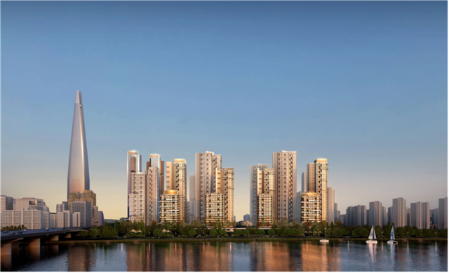 서울 송파구 잠실주공5단지 아파트 재건축 투시도. 서울시 제공