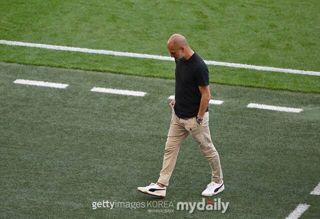 맨체스터 시티 부임 이후 최악의 시즌을 보낸 펩 과르디올라 감독. /게티이미지코리아