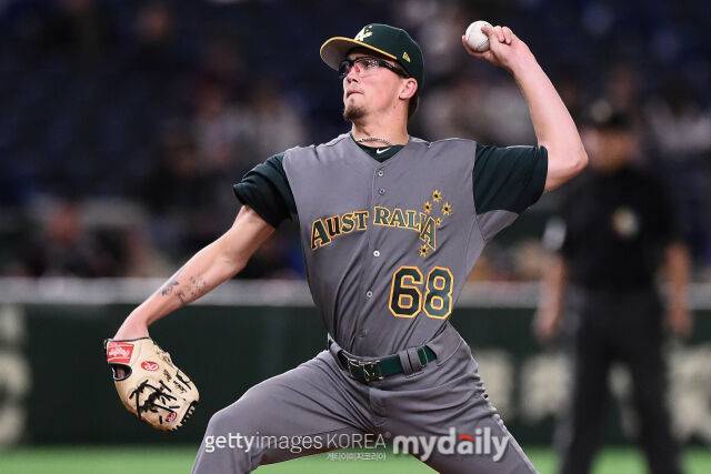 키움 히어로즈 유니폼을 입은 라클란 웰스./게티이미지코리아