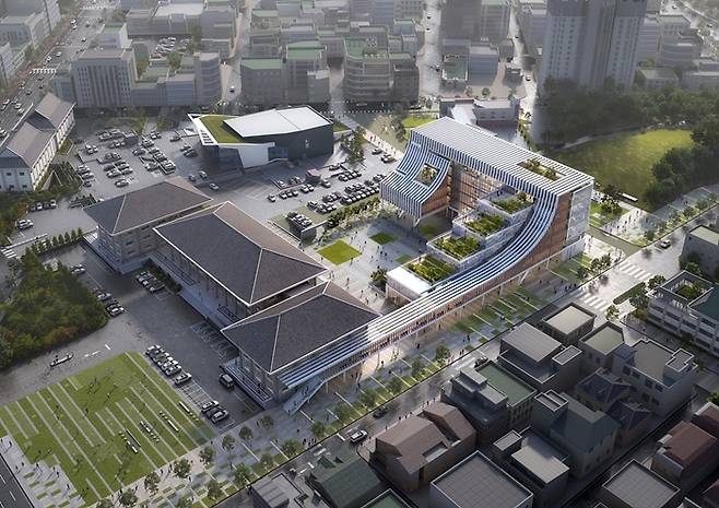 여수시청사 별관 설계 공모 당선작.