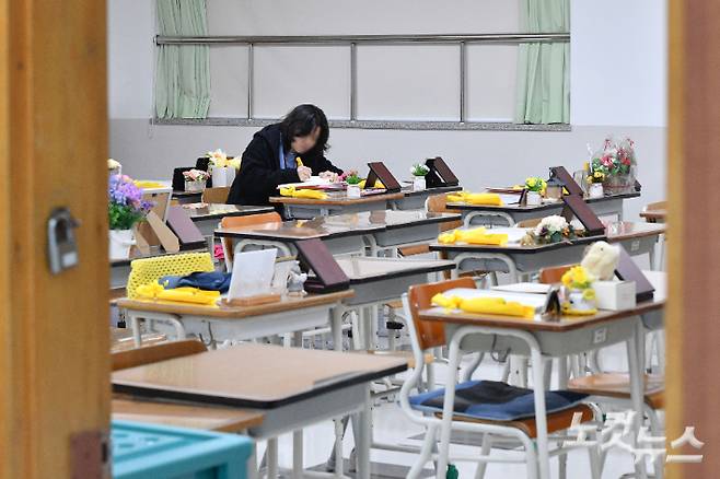 경기도 안산시 4.16 민주시민교육원에 마련된 단원고 4.16 기억교실. 류영주 기자