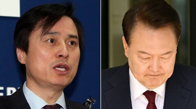 조은석 특별검사(왼쪽)와 윤석열 전 대통령. 연합뉴스