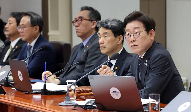 이재명 대통령 국무회의 발언. 연합뉴스