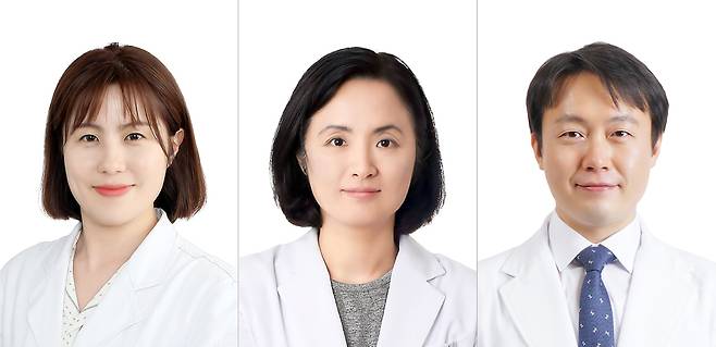 경희대병원 피부과 안혜진, 감염면역내과 이미숙, 소화기내과 김정욱 교수. 경희대병원 제공