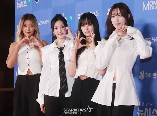 걸그룹 하이키가 22일 오후 서울 역삼동 조선 팰리스 호텔에서 진행된 '제6회 뉴시스 한류엑스포’(2024 K-엑스포)에 참석해 포즈를 취하고 있다. /2022.08.22 /사진=이동훈