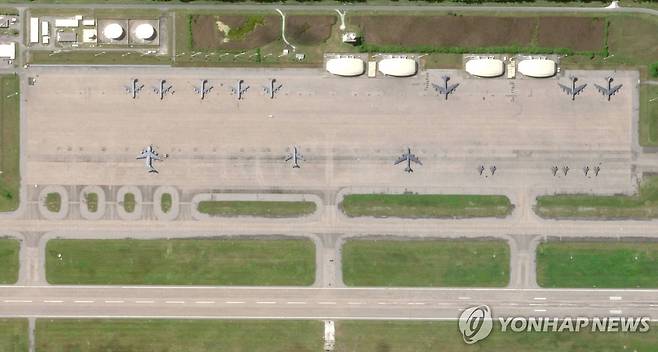 차고스 제도 디에고 가르시아 군 기지 [AFP/플래닛 랩스 연합뉴스 자료사진. 재판매 및 DB 금지]