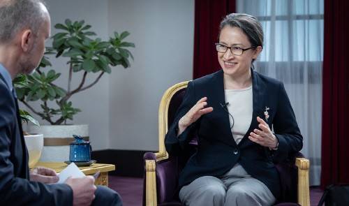 샤오메이친 대만 부총통 [대만 총통부 캡처. 재판매 및 DB 금지]