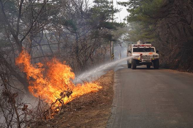 다목적 산불진화차량  [산림청 제공. 재판매 및 DB 금지]