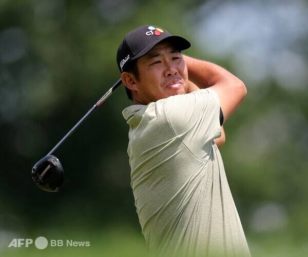 2025년 미국프로골프(PGA) 투어 시그니처 대회인 트래블러스 챔피언십에 출전한 안병훈 프로가 2라운드에서 경기하는 모습이다. 사진제공=ⓒAFPBBNews = News1