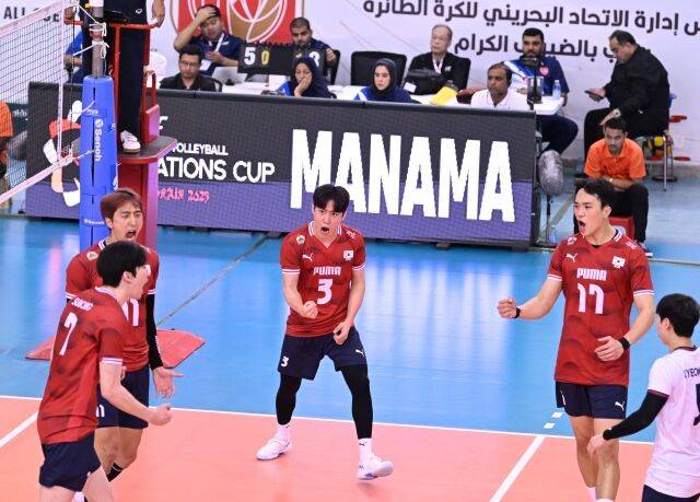 호주전에 나선 한국 대표팀 선수들. 사진 제공=AVC