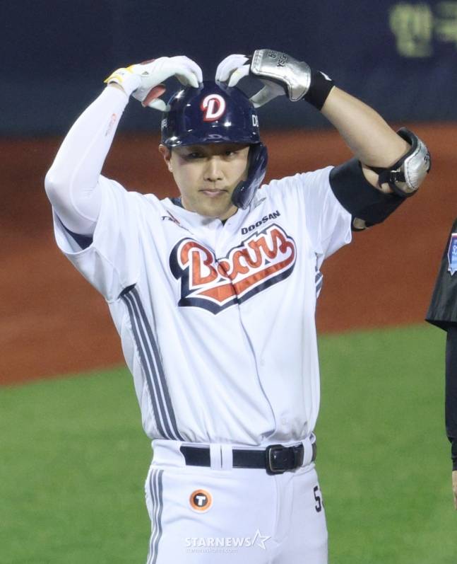 두산 양석환. /사진=김진경 대기자