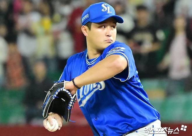 삼성 라이온즈 선발투수 최원태가 올해 정규시즌 경기에 등판해 투구하고 있다. 엑스포츠뉴스 DB