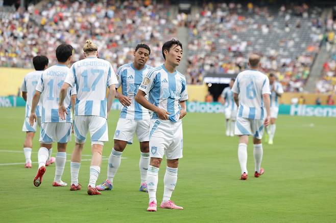 메트라이프 스타디움(뉴저지, 미국)/ 2025 피파 클럽월드컵/ 2차전/ 플루미넨시FC vs 울산HDFC/ 울산 이진현 득점/ 골 세레머니/ 사진 김정수