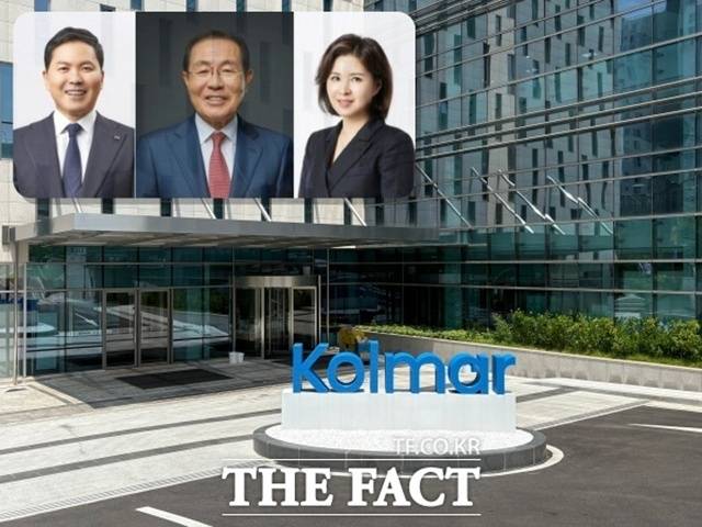 윤상현 콜마홀딩스 부회장, 윤동한 한국콜마 회장, 윤여원 콜마비앤에이치 대표이사(왼쪽부터)의 경영권 갈등이 심화되고 있다. 사진은 서울 서초구에 위치한 한국콜마 종합기술원 건물의 모습. /문화영 기자