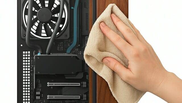 전면 원목 패널은 마르고 부드러운 수건으로 닦아내는 주기적 관리가 필요하다.