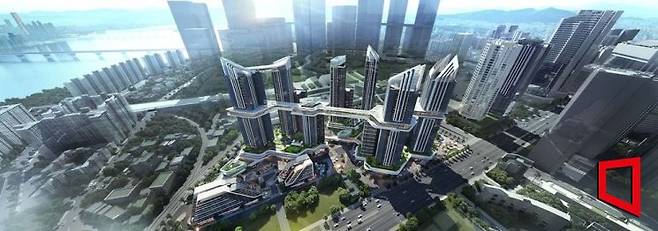 HDC현대산업개발이 제안한 전면1구역 조감도. HDC현대산업개발 제공