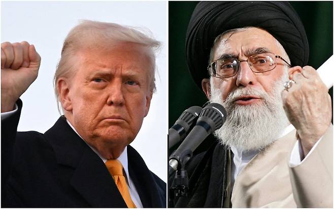 도널드 트럼프 미국 대통령과 아야톨라 세예드 알리 하메네이 이란 최고지도자./AFP 연합뉴스