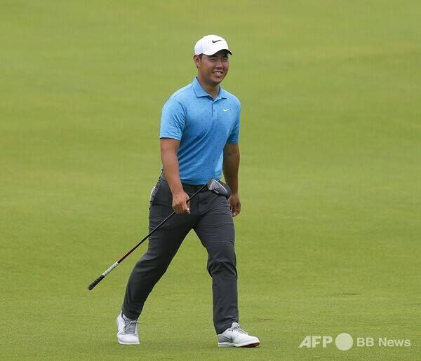 2025년 미국프로골프(PGA) 투어 시그니처 대회인 트래블러스 챔피언십에 출전한 김주형 프로. 사진제공=ⓒAFPBBNews = News1