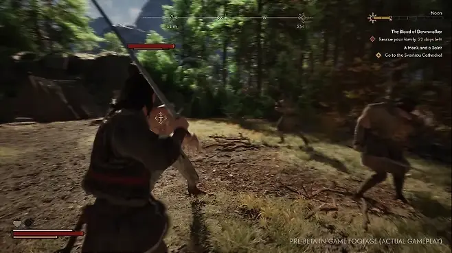 ▲ 중세 교본 속 검술을 보는 듯한 정교한 전투 시스템