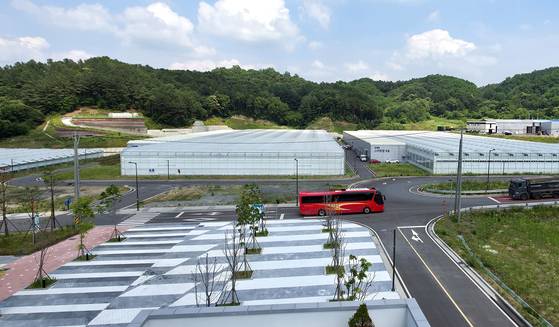 17일 충북 제천시 첨단농업복합단지 내 임대형 스마트팜 단지. 김성태 객원기자