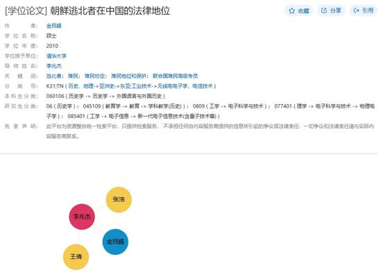 김민석 총리 후보자 칭화대 석사학위 논문 서지사항.