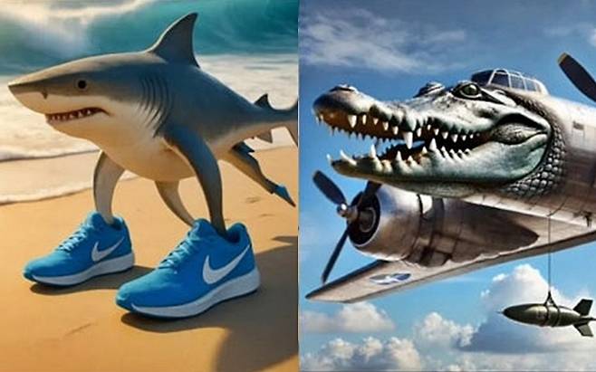 트랄랄레로 트랄랄라(왼쪽)와 봄바르디로 크로코딜로 [사진출처=ZETA 캡처]