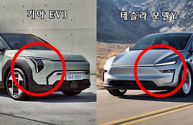 세계 각국에서 상복 터진 EV3와 국내 수입 전기차 중 판매 1위인 테슬라 모델Y [사진출처=기아, 테슬라/ 편집=최기성 매경 디지털뉴스룸 기자]