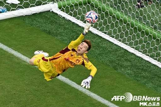 조현우는 고비 때마다 선방을 보여줬다. 사진(美 이스트 러더포드)=ⓒAFPBBNews = News1