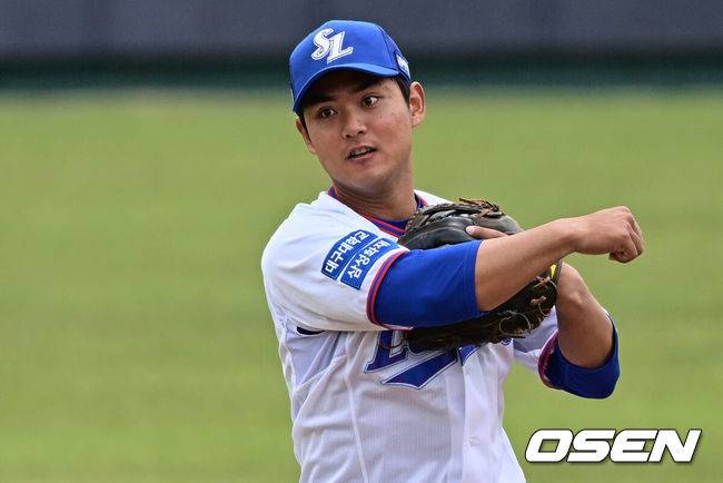 [OSEN=경산, 이석우 기자]  삼성 라이온즈 양우현 290 2023.04.23 / foto0307@osen.co.kr