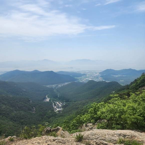 마당바위에서 바라보는 부안의 풍경