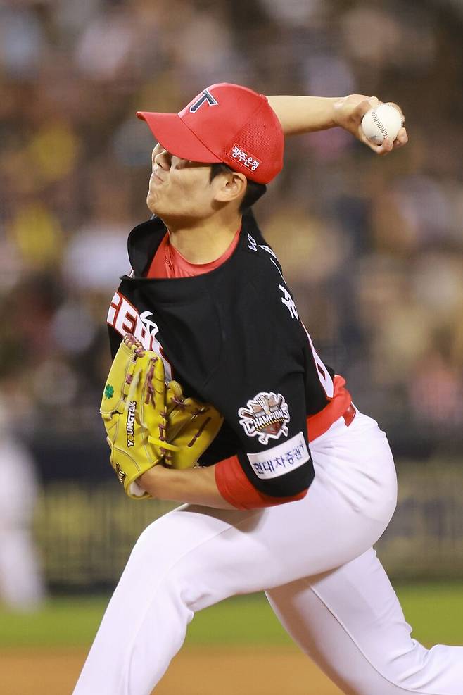 ▲ 올 시즌 강렬한 인상을 남기며 눈도장을 받은 성영탁 ⓒKIA타이거즈