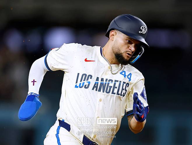 ▲ LA다저스 외야수 앤디 파헤스. 다저스 팀 내 타점 선두다.