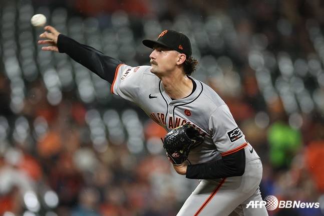 샌프란시스코 투수 션 젤리. /AFPBBNews=뉴스1