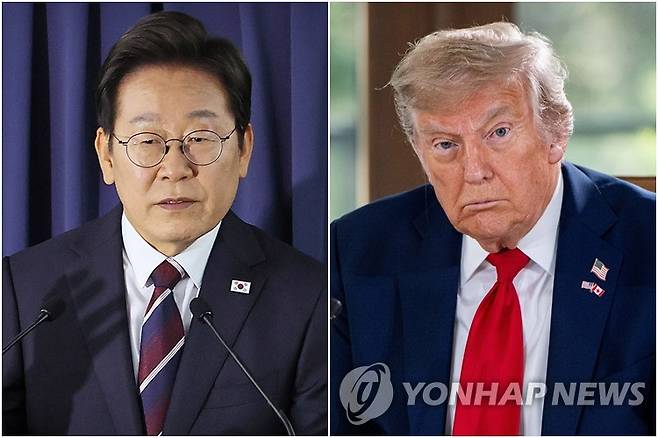 이재명 대통령(왼쪽)-트럼프 미국 대통령 [EPA 연합뉴스·연합뉴스 자료사진. 재판매 및 DB 금지]