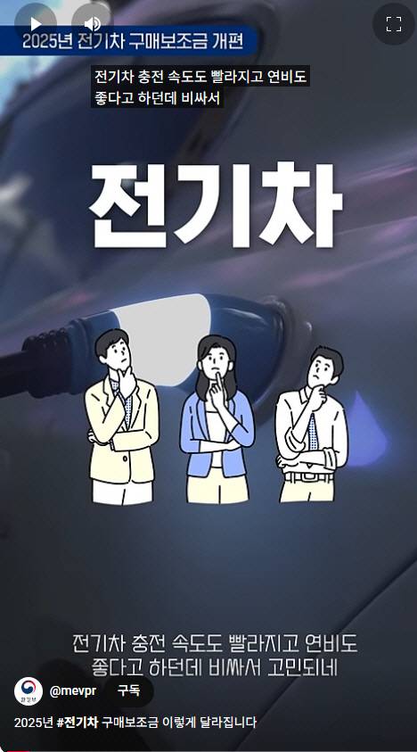 전기차 보조금 홍보자료./환경부 제공