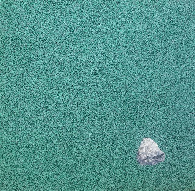 안정희, 바라보기, 80x80cm