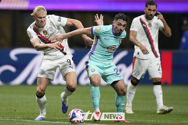 맨체스터 시티와 알아인의 경기 모습. 사진┃뉴시스/AP