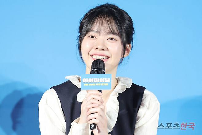 영화 '하이파이브' 제작보고회에 참석한 배우 이재인. 25.05.12 ⓒ이혜영 기자 lhy@hankooki.com