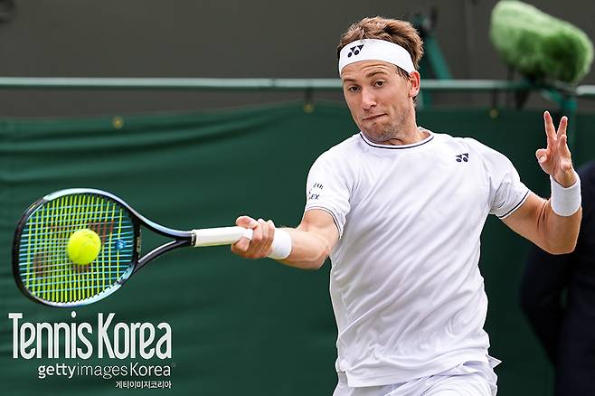 작년 윔블던에 출전했던 캐스퍼 루드 (사진/게티이미지코리아)