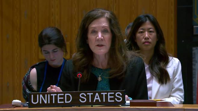 도로시 셰이 주유엔 미국 대사 대행은 22일 이란이 보복할 경우 미국이 응징하겠다고 경고했다./유엔